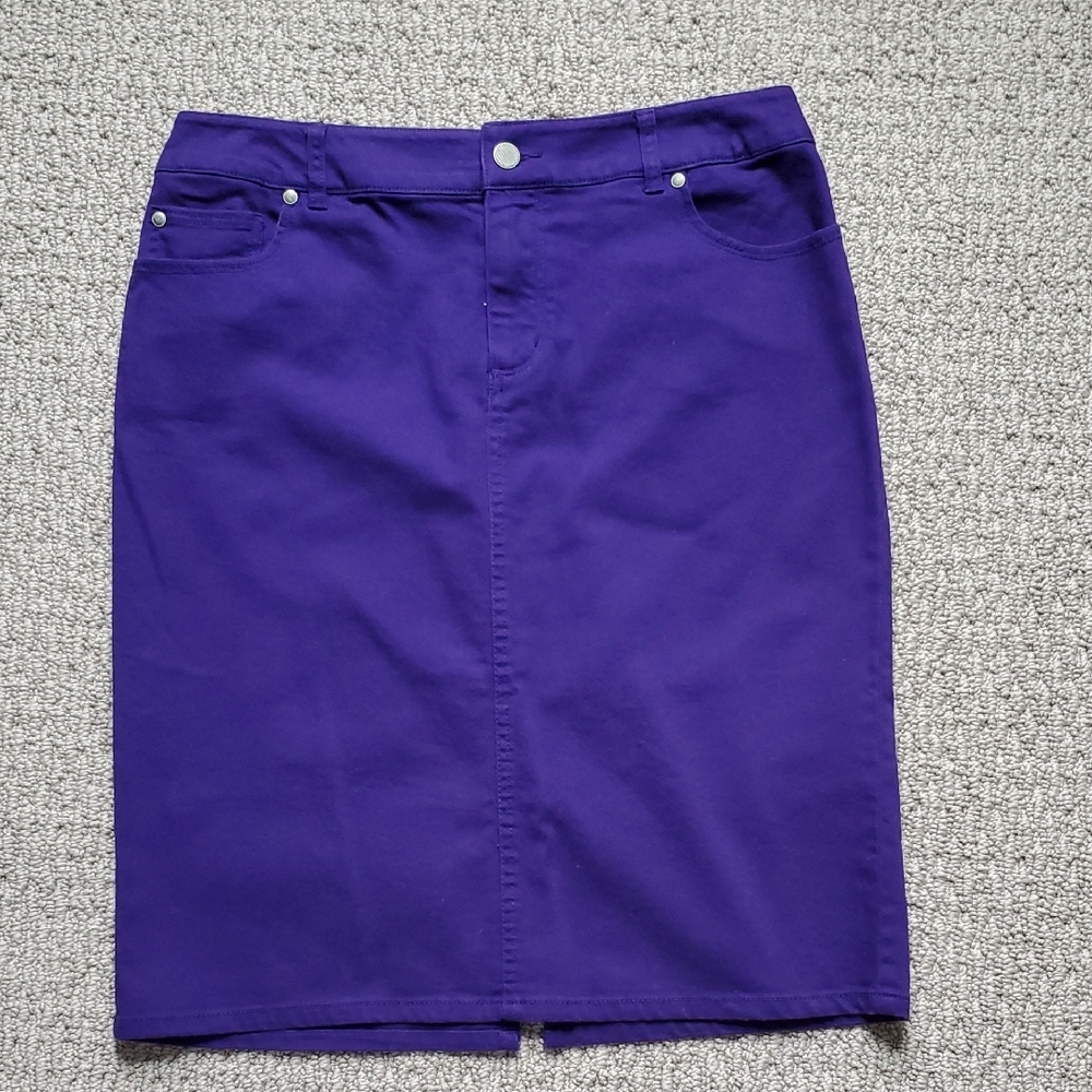 Chico's Vibrant Purple Pencil Skirt